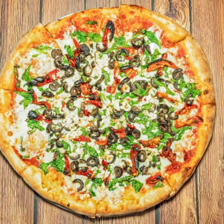 Delicious Greek Pizza Awaits